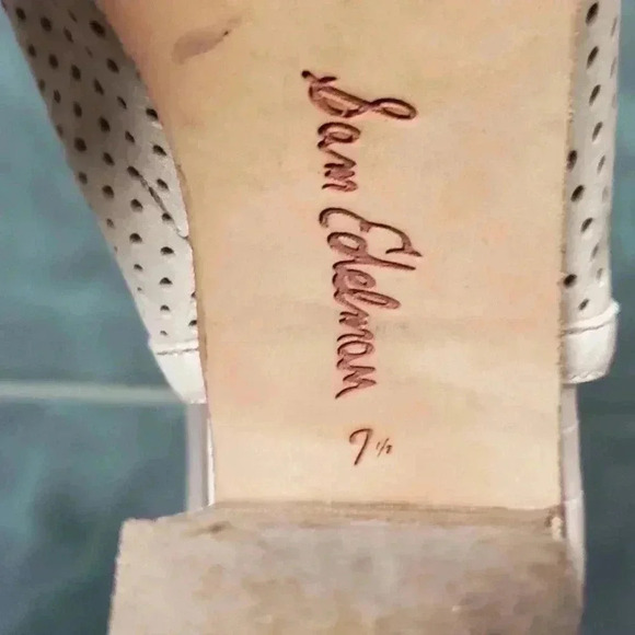 Sam Edelman | Emmie Ivory Peep Toe Sandal Booties - 7.5 - Picture 4 of 8